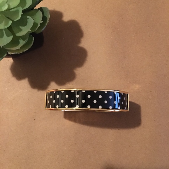 Talbots Hinged Clasp Polka Dot Bangle